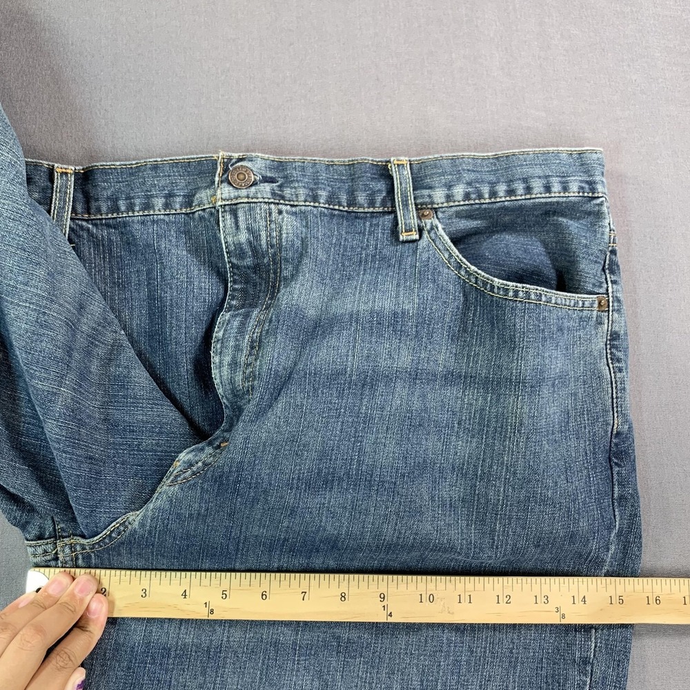 Levis 550 Jeans Mens 44x36 Blue Denim Relaxed Tapered Baggy Y2K Skater Hip Hop - Picture 10 of 13